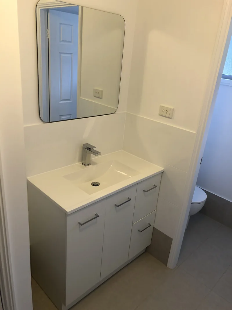 Ensuite vanity after renovation in Castle Hill