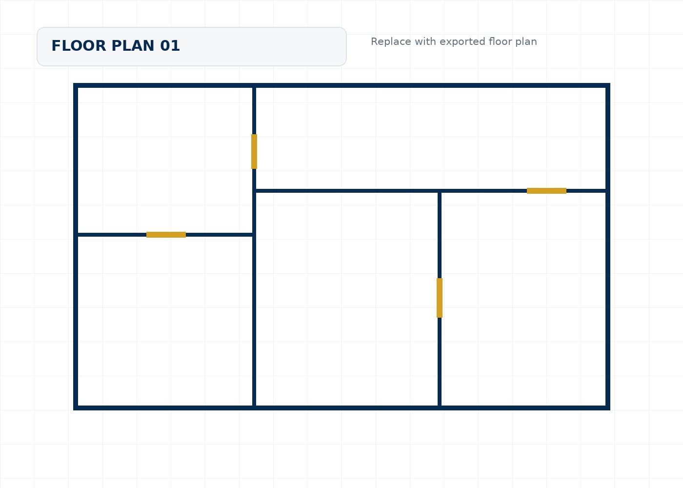Two-storey duplex floor-plan placeholder