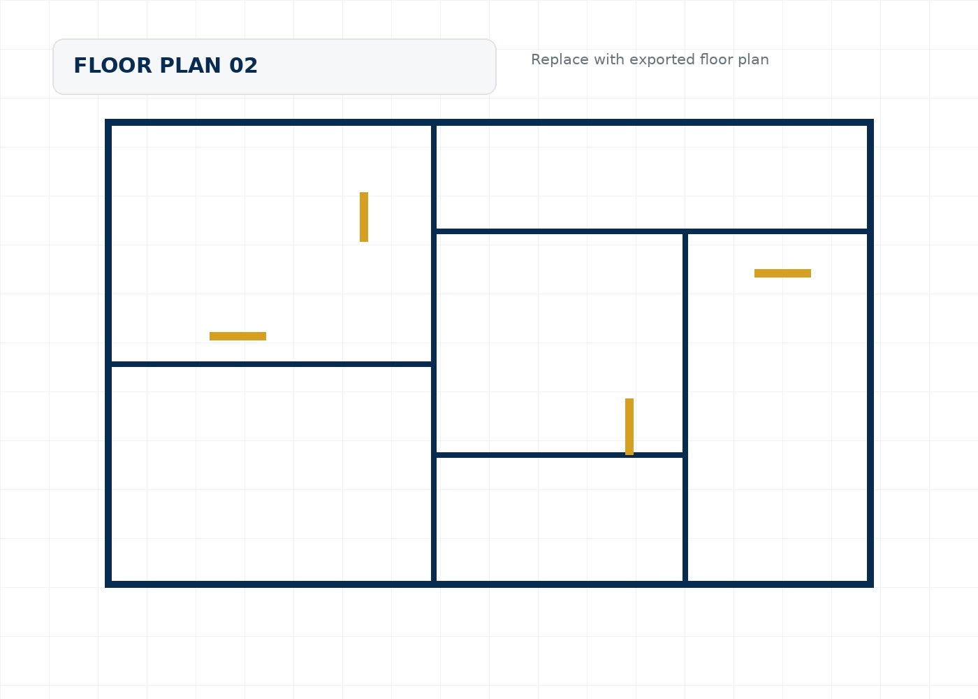 Single-storey house floor-plan placeholder
