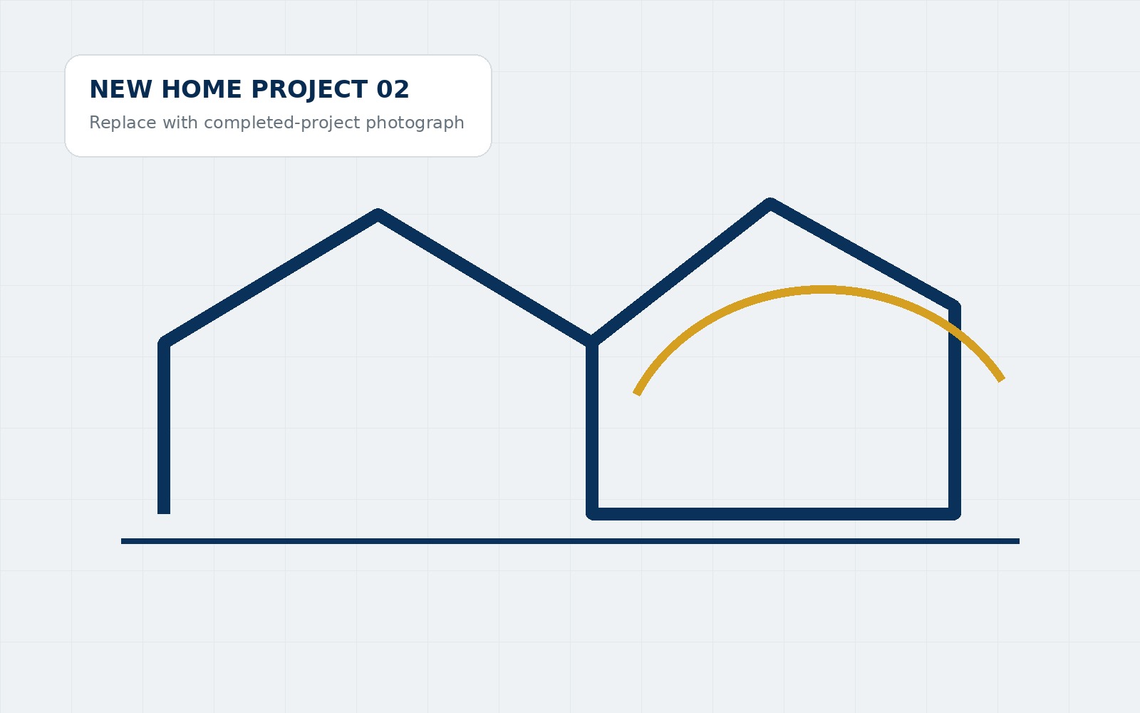 Single-storey house completed-project photograph placeholder