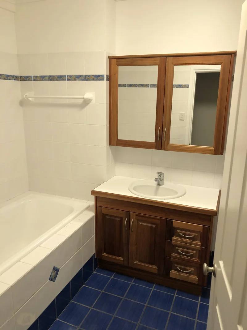 Main bathroom before renovation in Terrigal
