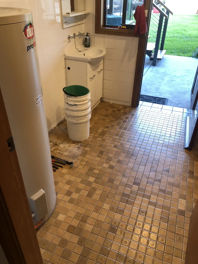 Laundry before renovation in Umina